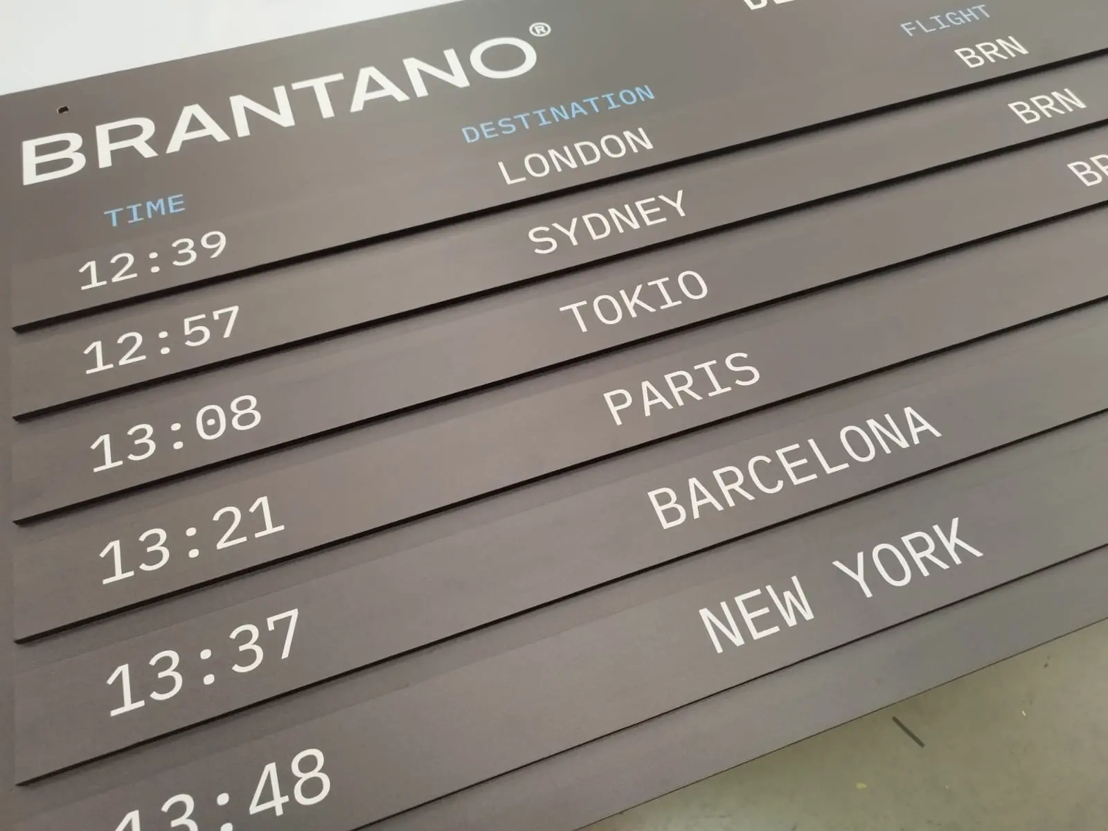 Brantano Tablero de vuelos aviones