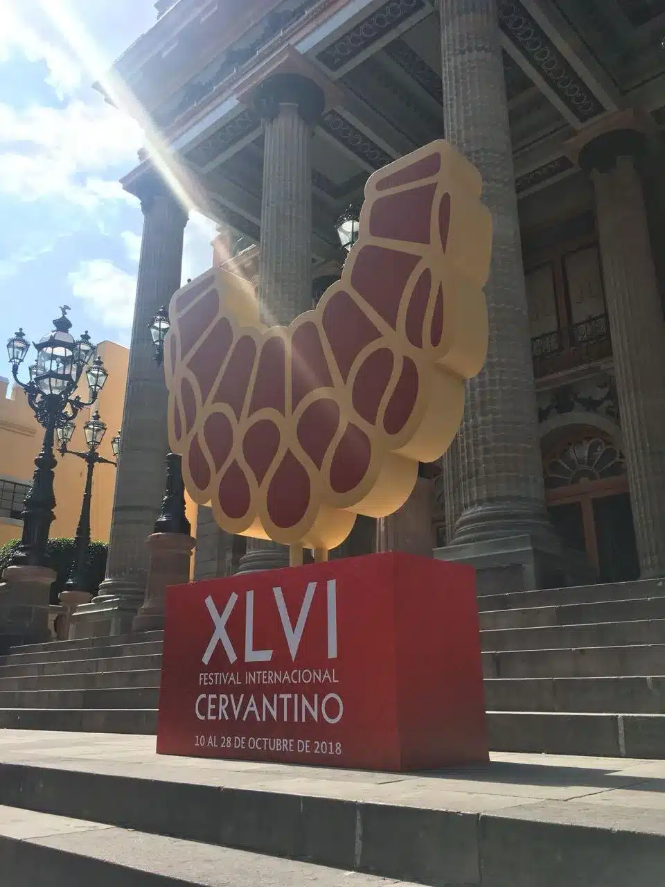 Display Cervantino teatro Juarez