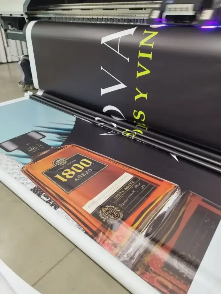 Impresion digital gran formato de tequila 1800 para publicidad